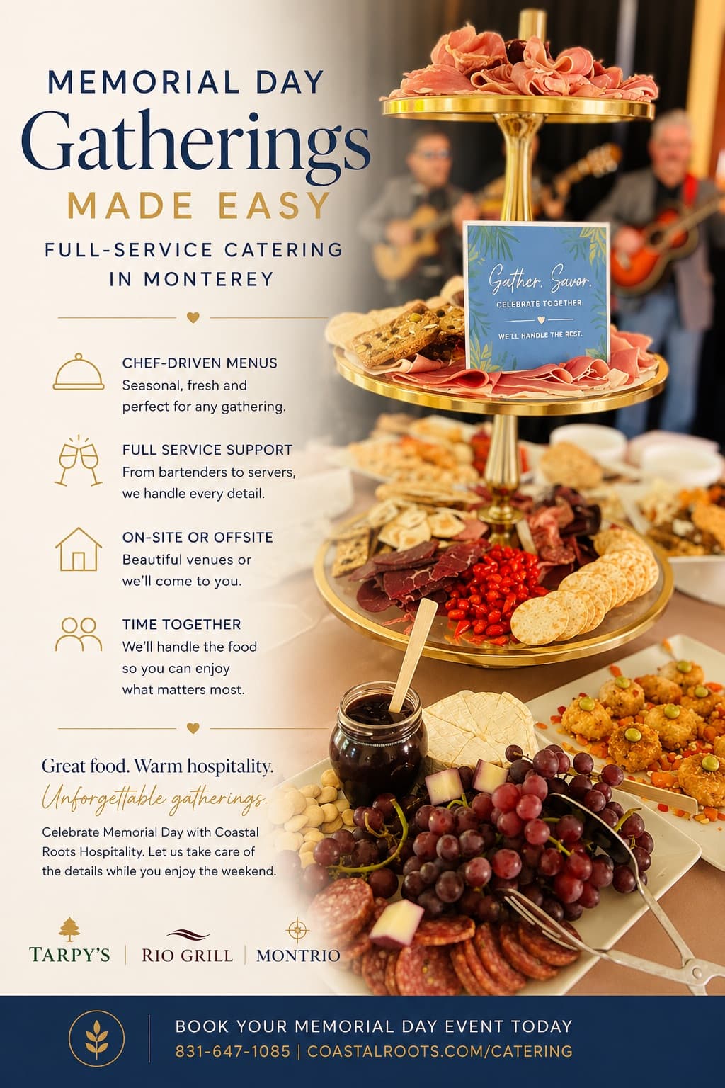 Memorial Day Gatherings Made Easy With Full-Service Catering in Monterey