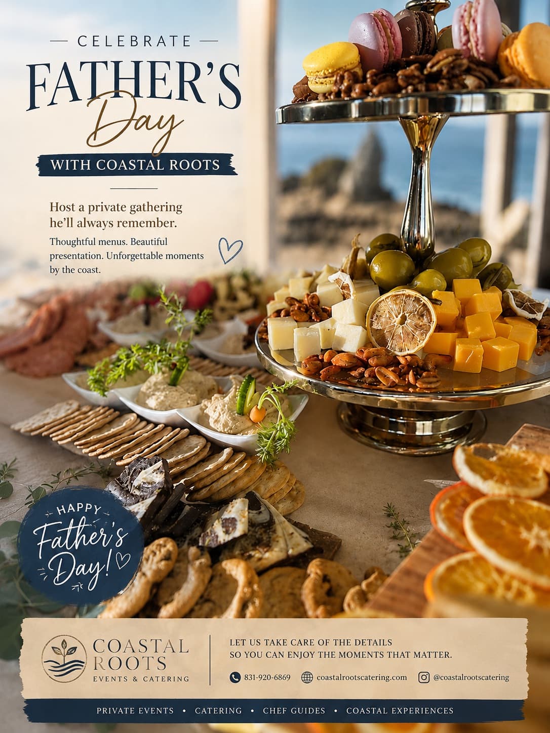 Skip the Restaurant Wait This Father's Day — Host a Private Catered Gathering in Monterey
