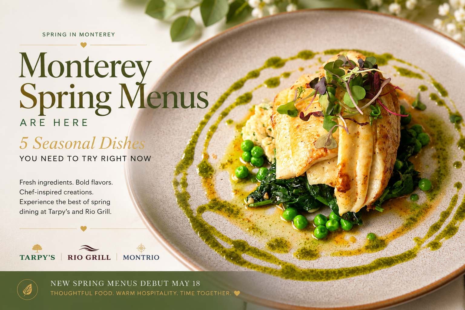 Monterey Spring Menus Are Here — 5 Seasonal Dishes You Need to Try Right Now