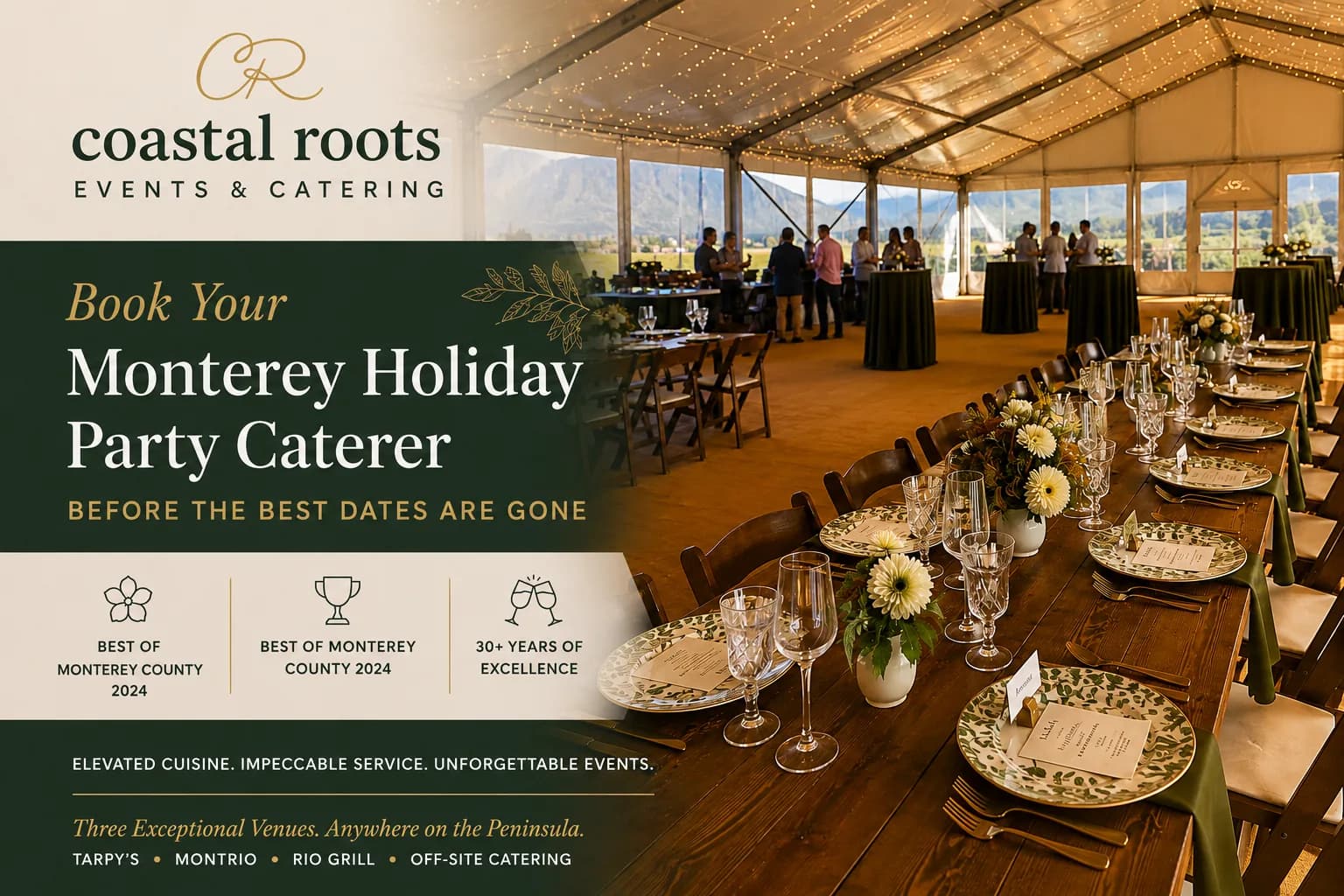 August Is the New December — Book Your Holiday Party Caterer Now